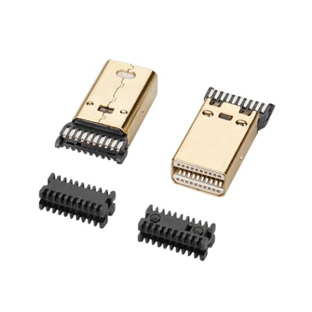 C23022 MINI DP公頭三柱帶線(xiàn)夾